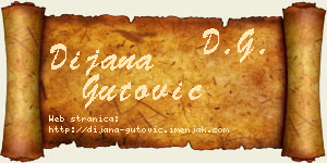 Dijana Gutović vizit kartica